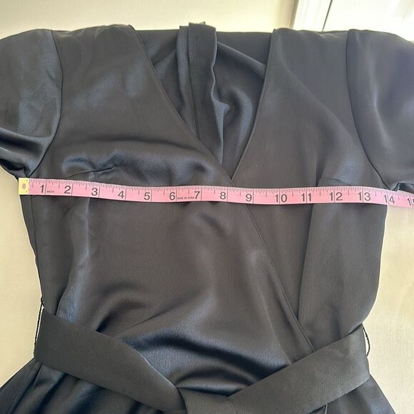 FOR LOVE & LEMONS Floral Trim Robe Black Size XS - Picture 8 of 13